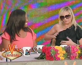 groping herself on The View clip!