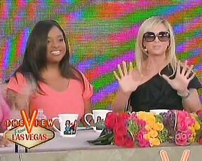 groping herself on The View clip!