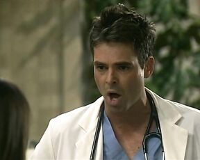 showing some Cleavage on General Hospital!