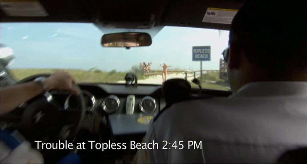 Bare Breasts in Reno 911! Miami!