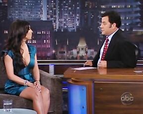 huge Cleavage on Jimmy Kimmel Live!