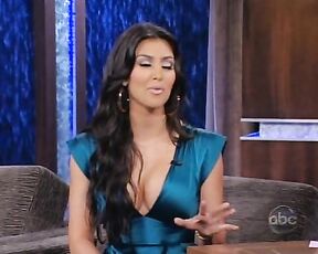 huge Cleavage on Jimmy Kimmel Live!