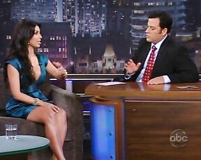 huge Cleavage on Jimmy Kimmel Live!