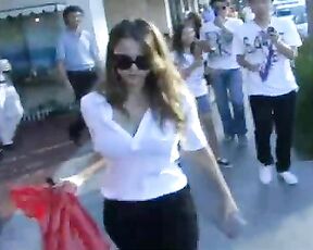 on Santa Monica Blvd paparazzi video!